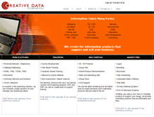 Tablet Screenshot of creativedatainc.com